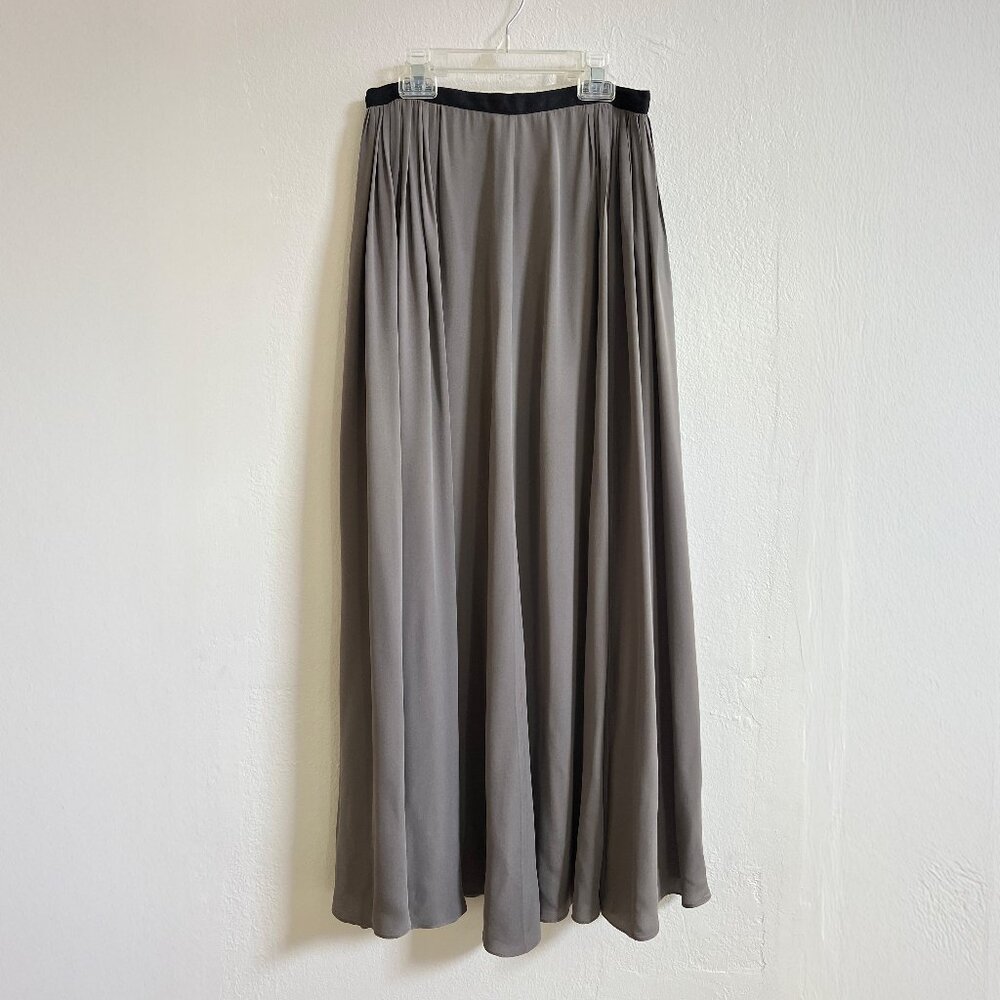 Lan Jaenicke Grey Silk Skirt, Size XS